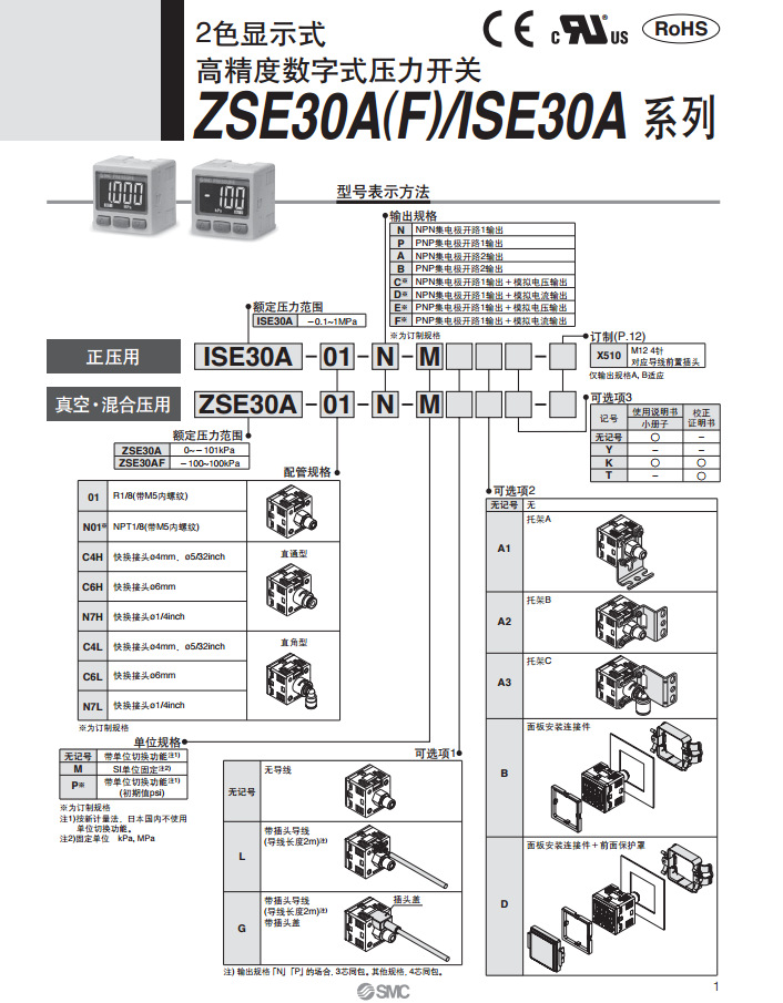 SMC數顯壓力開關