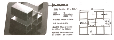 工業鋁型材40、45系列產品展示